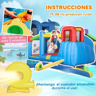 Castillo Inflable Infantil Outsunny