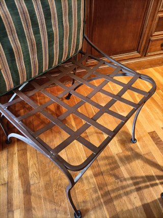 Conjunto de Mesa y 4 Sillas Hierro Forjado.