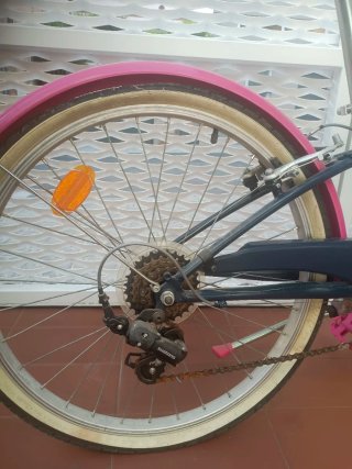 Bicicleta B'TWIN Original 500 24 Rosa/Azul