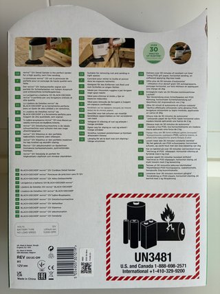 Lijadora Black+Decker Reviva 12V Inalámbrica