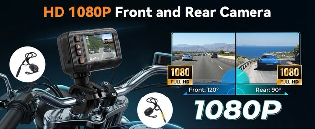 NUEVO Dashcam Moto SIXWIN Delantera Trasera