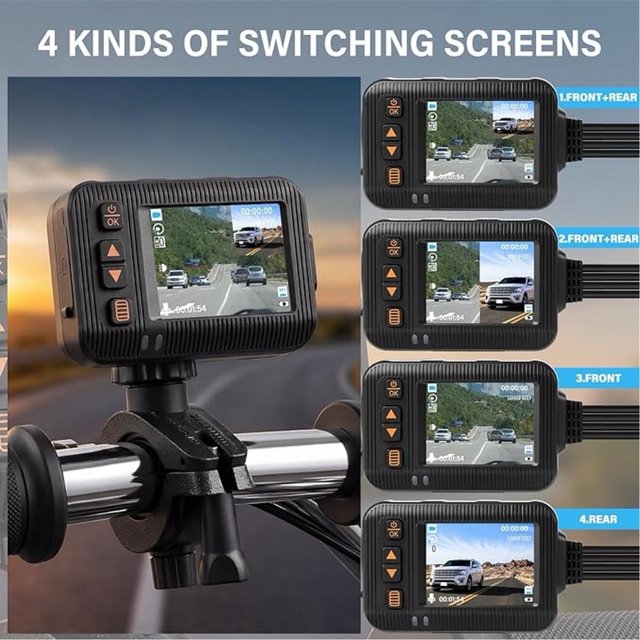NUEVO Dashcam Moto SIXWIN Delantera Trasera