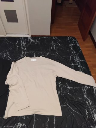 Pack 2 Camisetas Zara Larga Beige y Negra