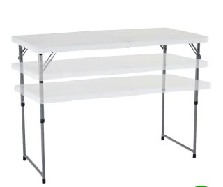 Mesa Plegable Blanca 122cm