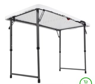 Mesa Plegable Blanca 122cm