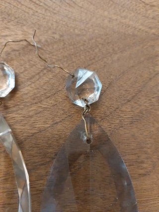 2 Lágrimas o caireles de cristal per lampada