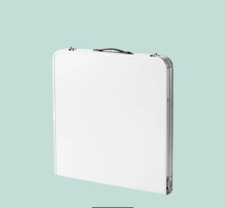 Mesa Plegable Blanca con 4 Sillas