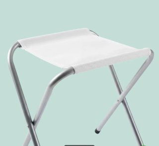 Mesa Plegable Blanca con 4 Sillas