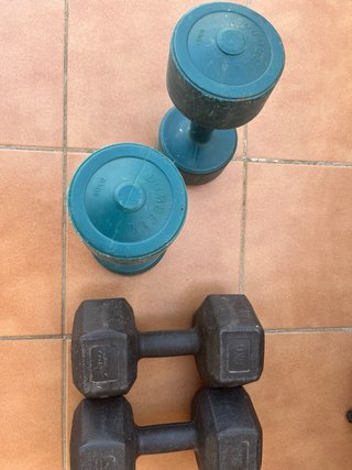 Pack musculación: banco y pesas