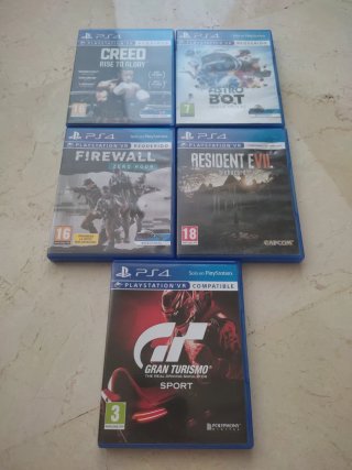PS4 Juegos VR: Creed, Firewall, GT