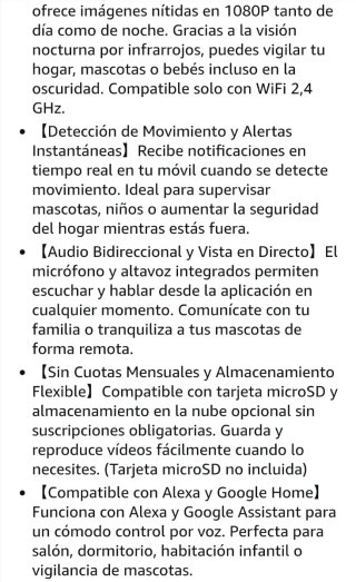 Cámara de Seguridad Interior WOLFGANG