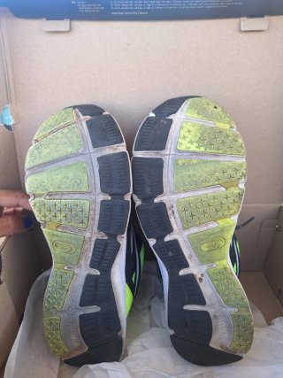 Zapatillas Kalenji grises y verdes