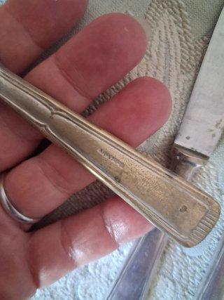 Antichi coltelli da frutta Argento 1000