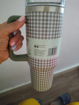Taza termo con asa y tapa