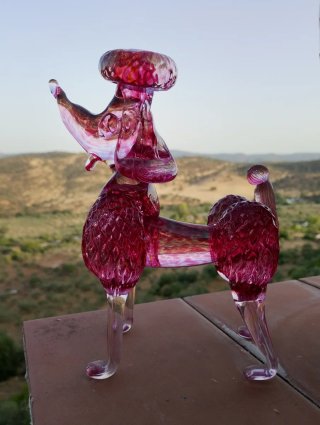 Perro Murano Cristal Años 50