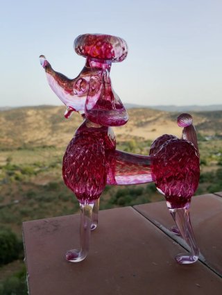 Perro Murano Cristal Años 50