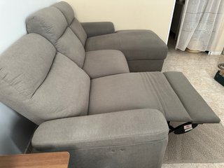 Sofá chaise longue eléctrico reclinable