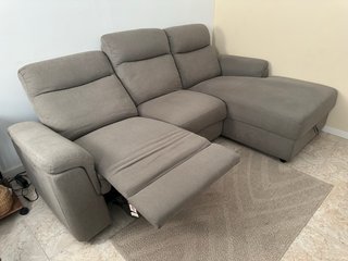 Sofá chaise longue eléctrico reclinable