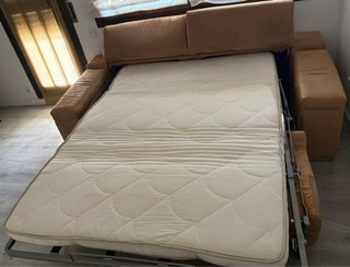 Sofá Cama Matrimonio Beige Tela