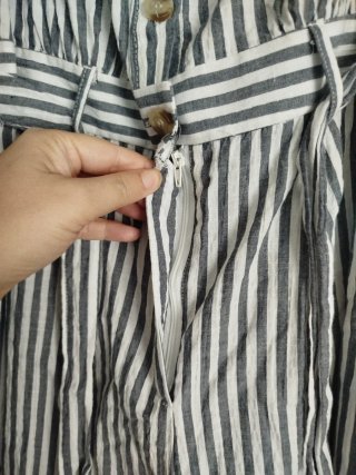 Mono corto rayas nuevo con etiqueta, talla 34