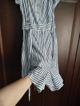 Mono corto rayas nuevo con etiqueta, talla 34