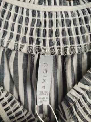 Mono corto rayas nuevo con etiqueta, talla 34