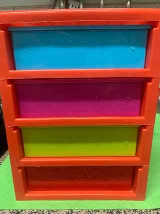 Cajonera Plástico Colores 4 Niveles