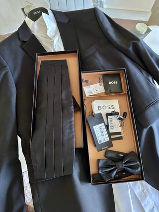 Traje Tuxedo Smoking Boss Negro Nuevo