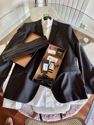 Traje Tuxedo Smoking Boss Negro Nuevo