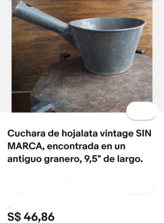 Cubo/pala Antiguo. Metal, chapa, zinc. Decoración.