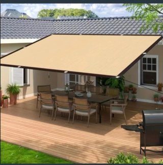 Toldo Vela Malla Sombra Rectangular 3X5