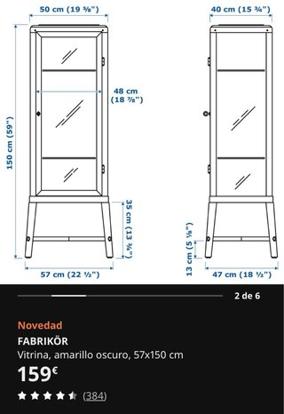 Vitrina Ikea Fabrikör Crema