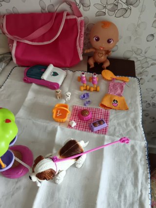Juguetes Barbie: Picnic, Tiovivo y Perro