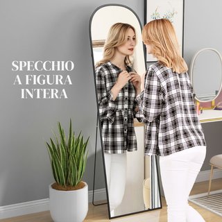 Specchio da Terra e Parete Moderno in Lega di Allu