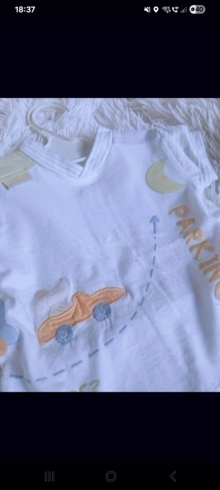 Conjunto algodón, El Corte Inglés, talla 6 meses