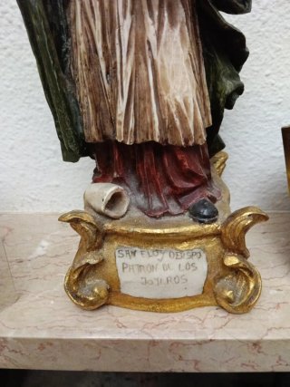 Figura San Eloy Obispo Joyeros