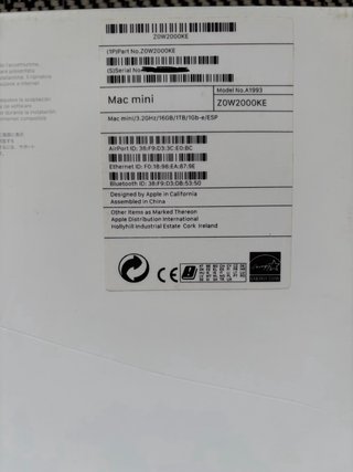 Mac Mini 2018 i7 16GB RAM 1TB SSD Gis Espacial