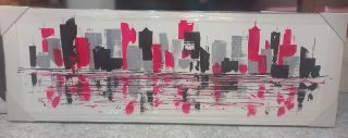 Cuadro abstracto moderno Cityscape