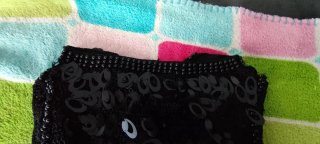 Top negro lentejuelas