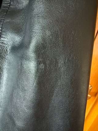 Cazadora Piel Mujer Massimo Dutti Negra