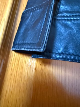 Cazadora Piel Mujer Massimo Dutti Negra