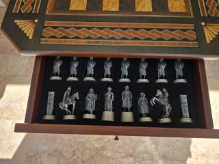 Mesa de ajedrez Moros y Cristianos