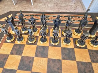 Mesa de ajedrez Moros y Cristianos