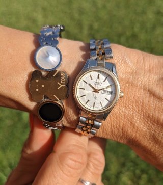 Reloj Vintage Citizen Quartz Day-Date Bicolor 1986