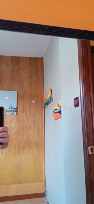 Mueble de entrada con espejo