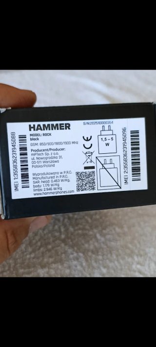 Hammer H Rock Telefono Outdoor Nero