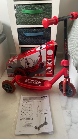 Patinete infantil 3 ruedas rojo