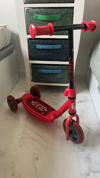 Patinete infantil 3 ruedas rojo