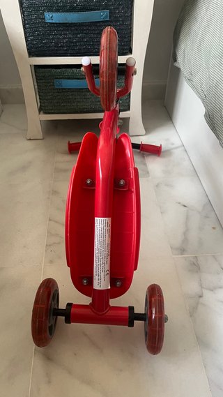 Patinete infantil 3 ruedas rojo