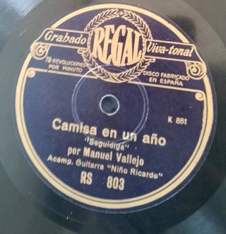 17 Discos de Pizarra Flamenco con caja madera.